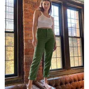 Green Corduroy Urban Outfitters Pants